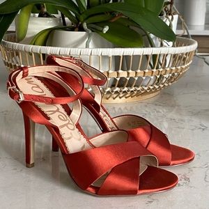 Sam Edelman Satin Strappy Heels NWOT, size 7